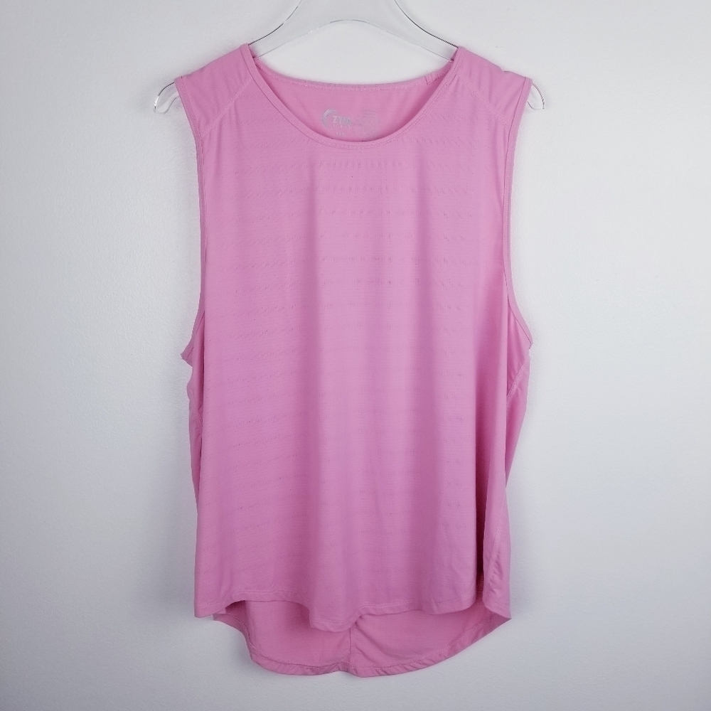 Zyia Pink Sleeveless Plus Size Tank Top